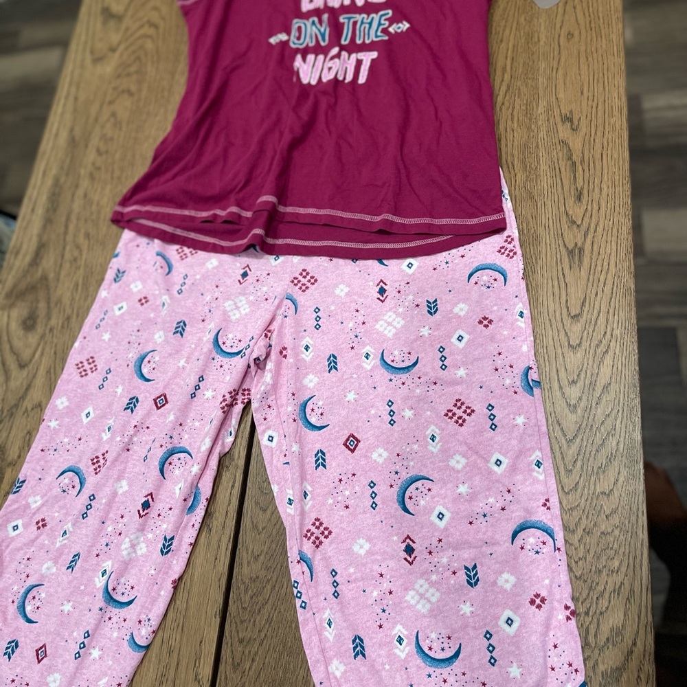 Secret Treasures Pink and Blue Celestial Pajama Set